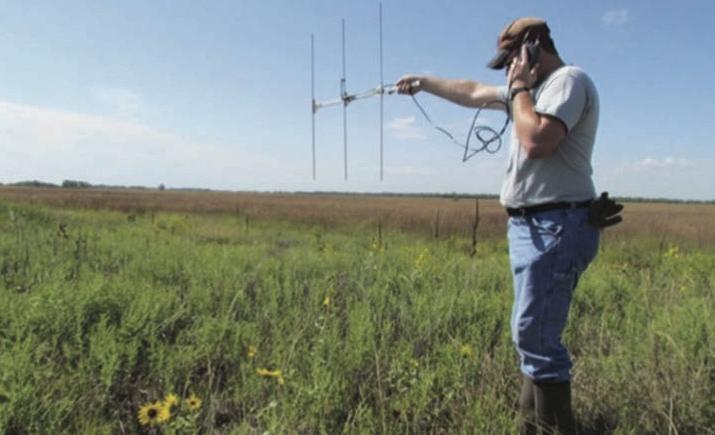 Man conducting experiment